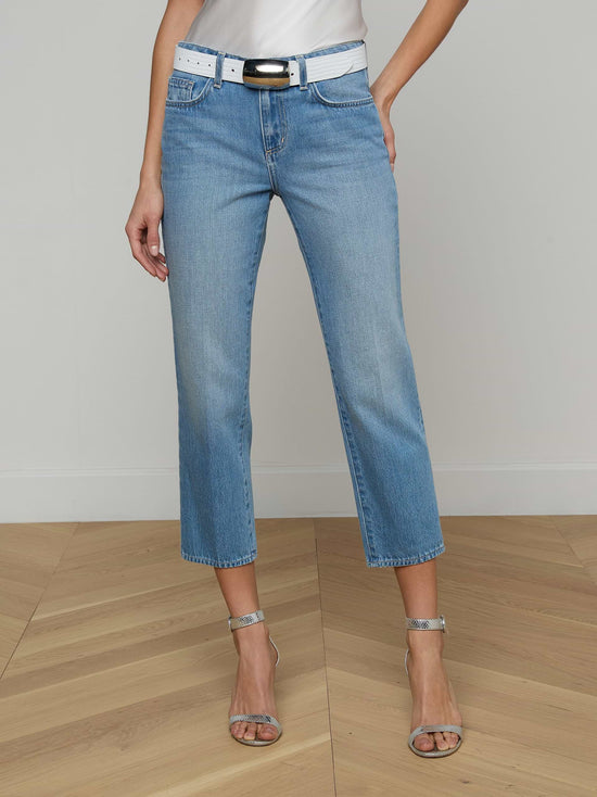 Thalina Cropped Stovepipe Jean