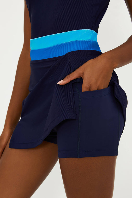 Remi Tennis Dress - Marine Colorblock