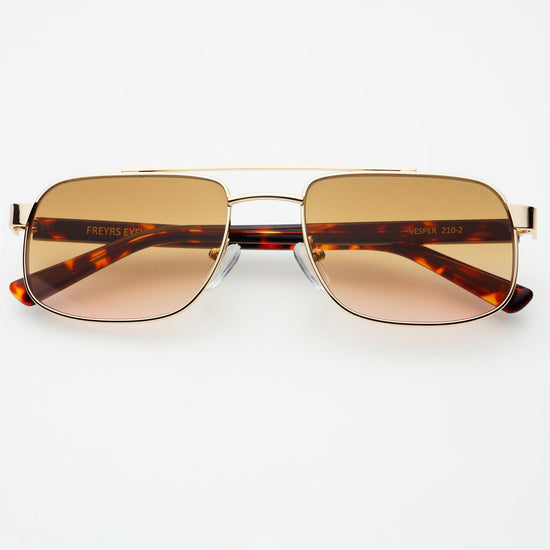 Vesper Small Aviator Sunglasses - Gold / Brown Pink (PRE-SALE)