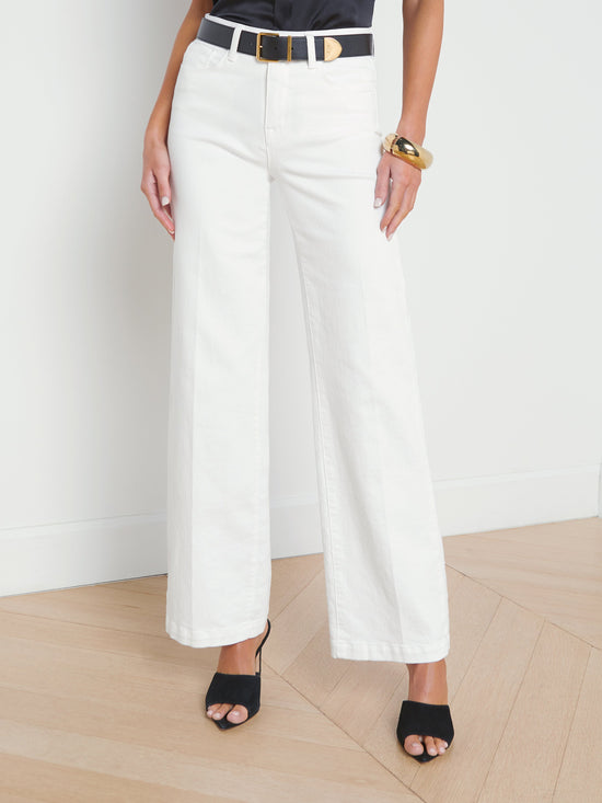 Scottie Wide-Leg Jean - Blanc (PRE-SALE)