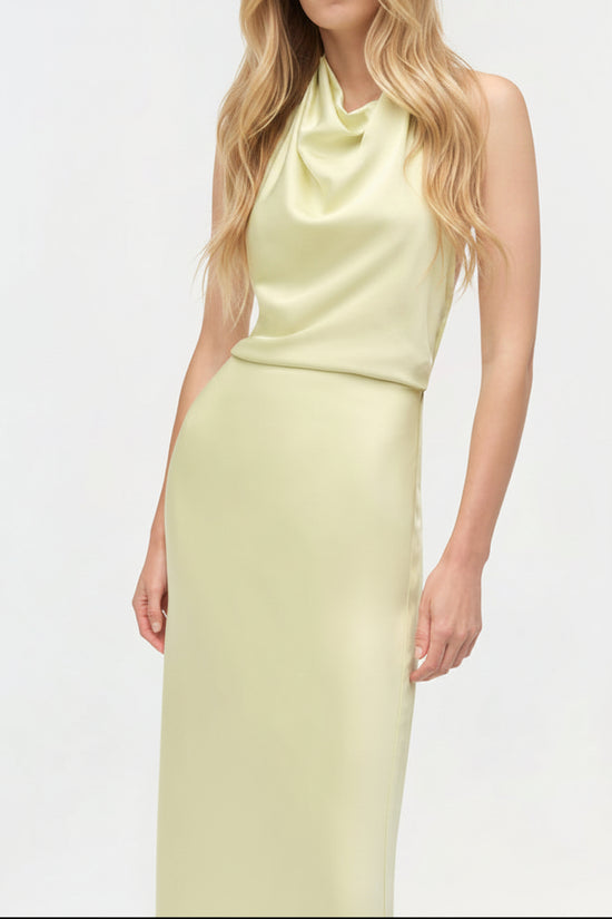 Reannon Draped Satin Gown