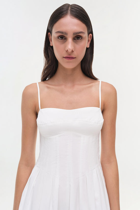 Kitt Cotton Mini Dress - White