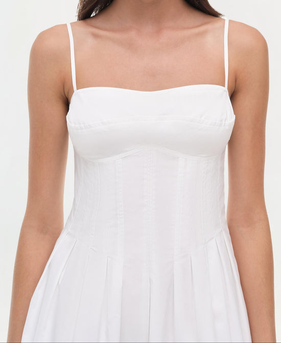 Kitt Cotton Mini Dress - White