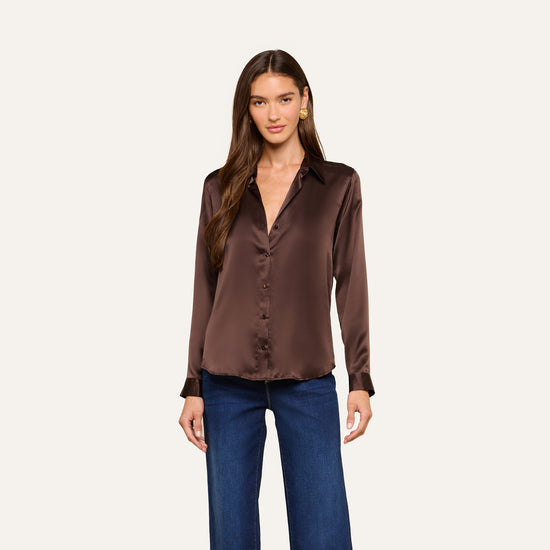 Tyler Lace Blouse - Dark Java