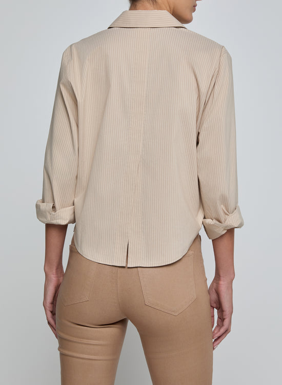 COSETTE CROP HI LOW SHIRT