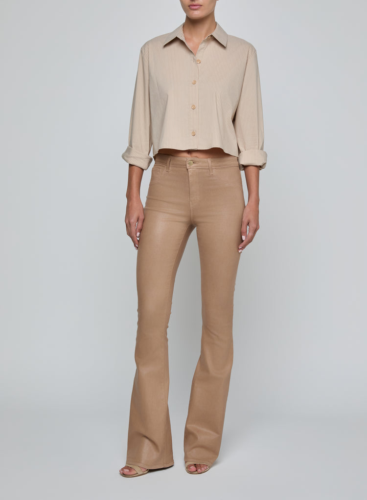 COSETTE CROP HI LOW SHIRT