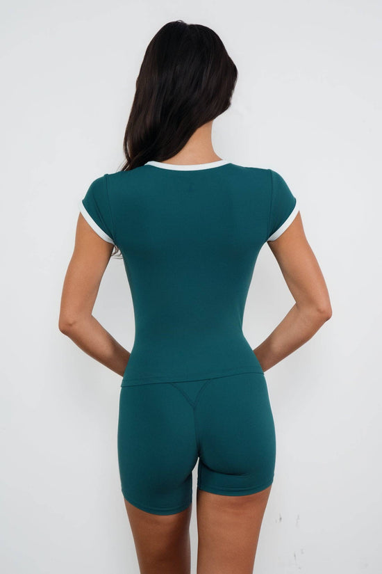 Cloud II™ Bra Tee - Spruce Contrast