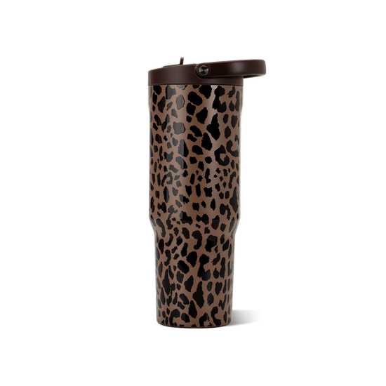 Brown Leopard HydroJug 40 oz Sport Water Bottle