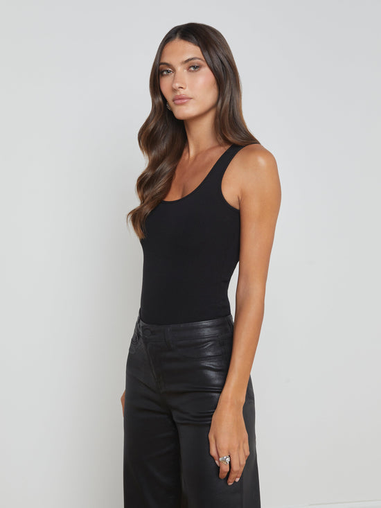 Adira Scoopneck Tank - Black