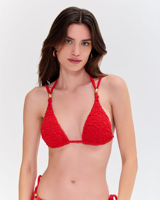 Papillon Jacquard Bikini Set - Red