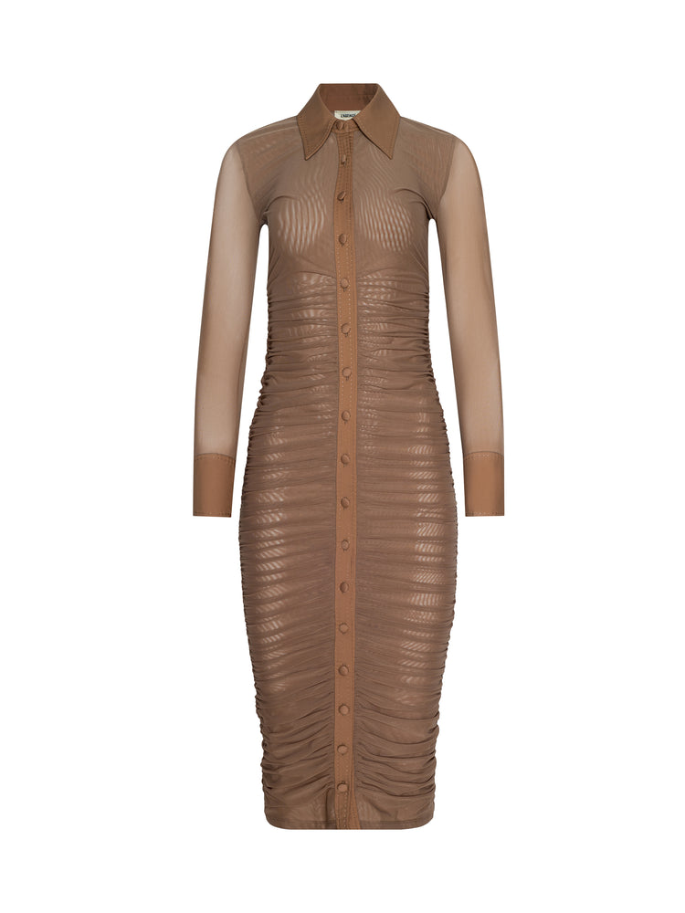 ADRIANA L/S MIDI DRESS