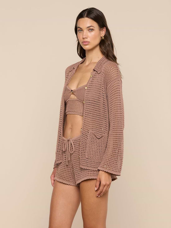Mariana Pointelle Knit Shirt
