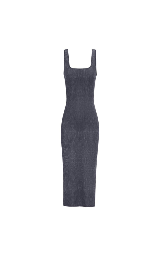 Cloud II™ Rib Basic Midi Dress - Oxford Washed