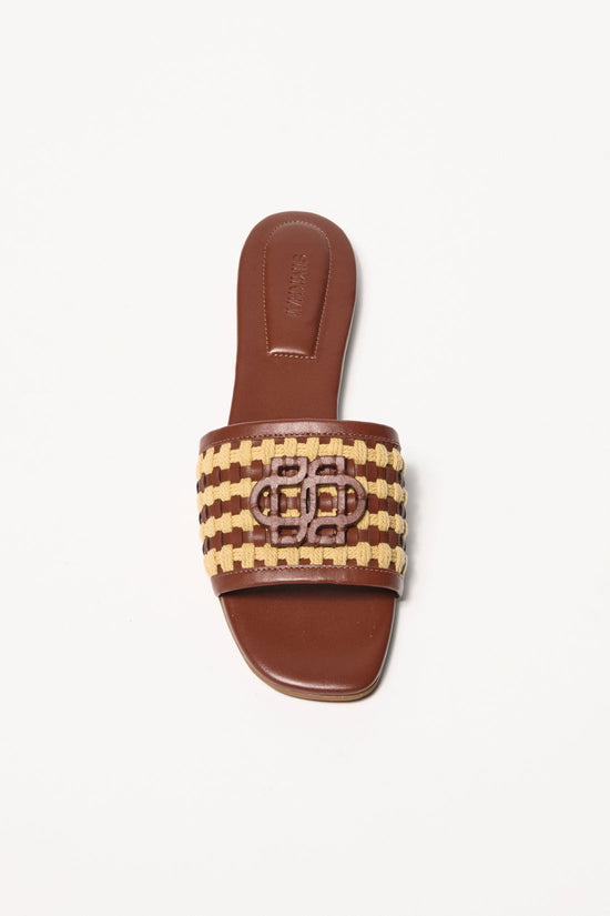 Delphi Rope Woven Flat Sandal