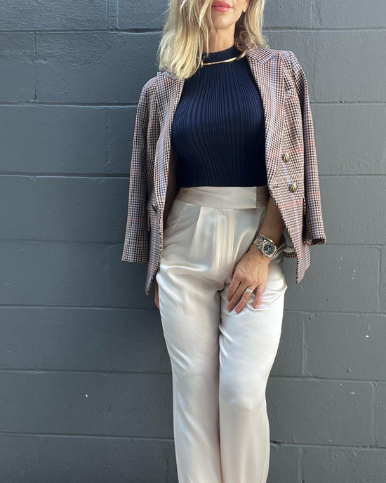 Wide Leg Trouser - Pearl