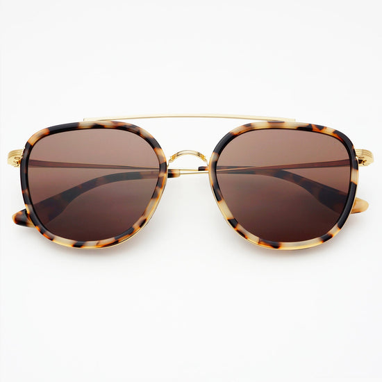 Weston Medium Round Sunglasses - Milky Tortoise / Brown (PRE-SALE)