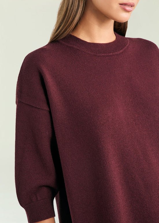 Arwen Knit Maxi Dress - Bordeaux (PRE-SALE)