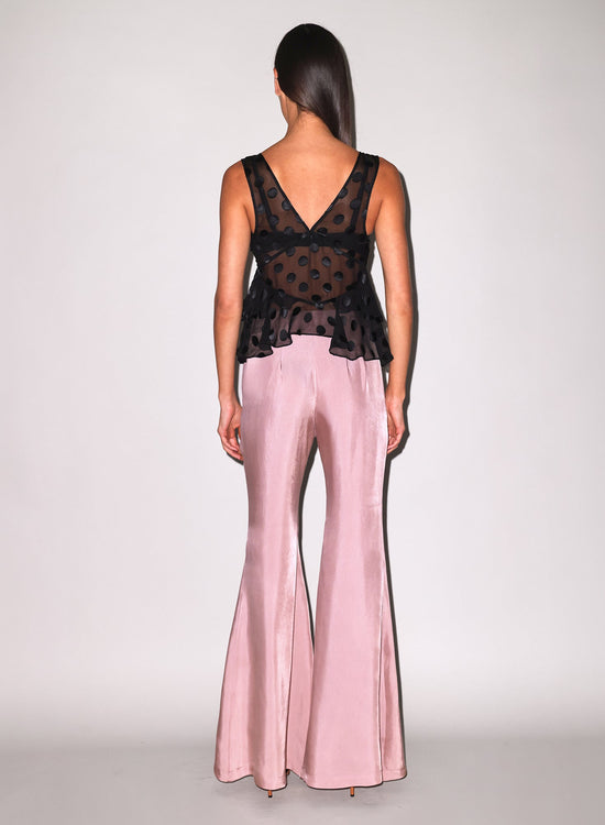 Luxe Twill Flare Pant - Tan