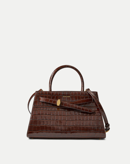 Veronica Beard Croc Embossed Dash Bag