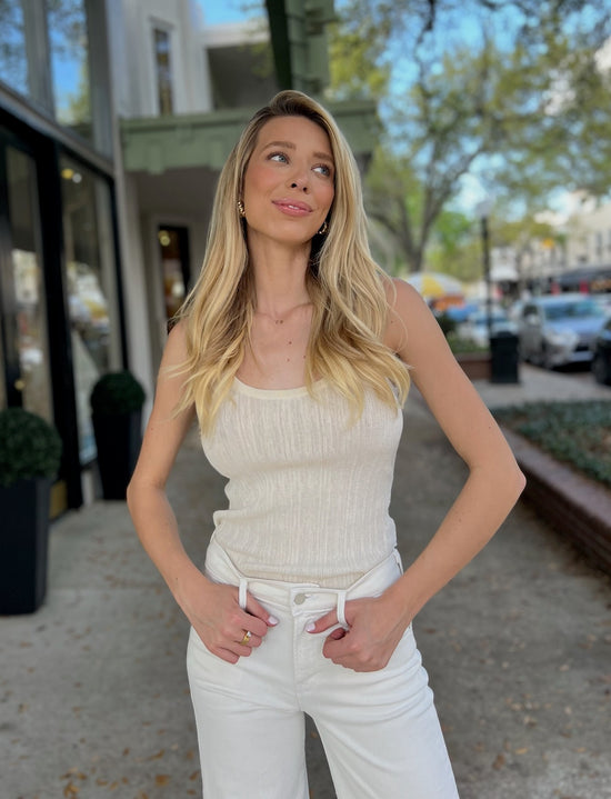 Iris Fine Cotton Knit Tank