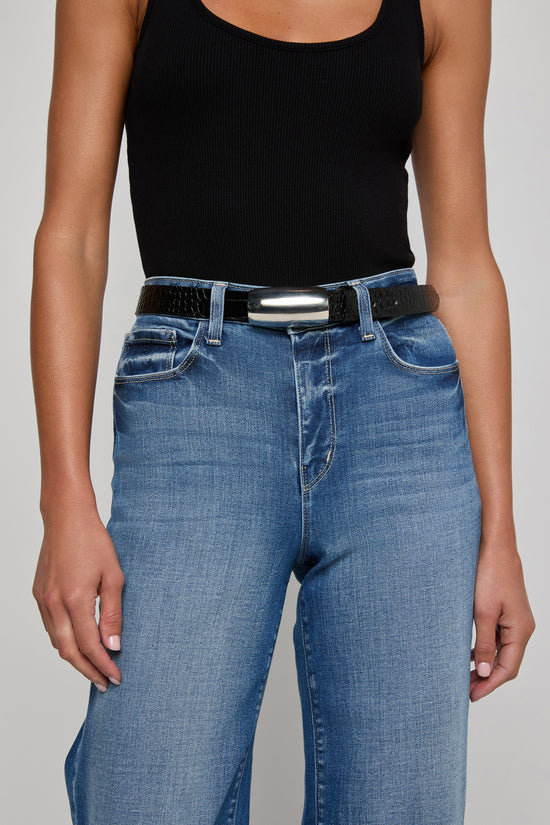 MILOU DOMED CROC EMB BLT