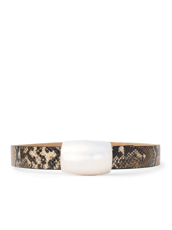 Milou Belt - Dark Snake Embossed