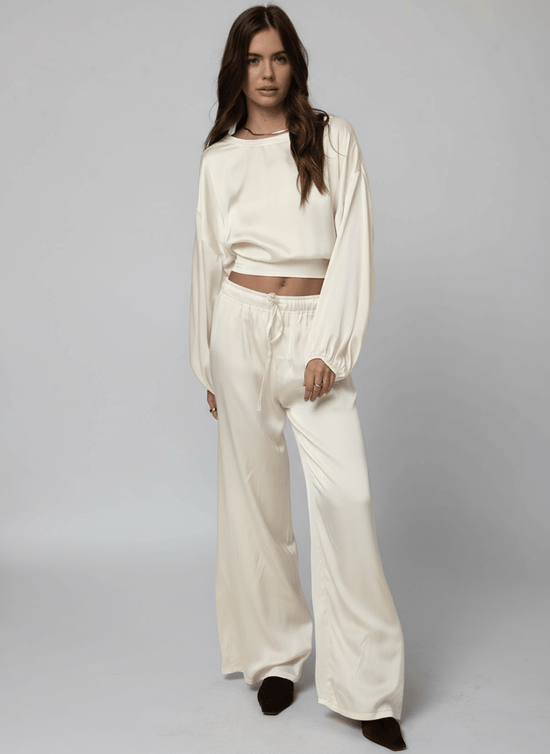THE SILKY VENICE WIDE LEG PANT