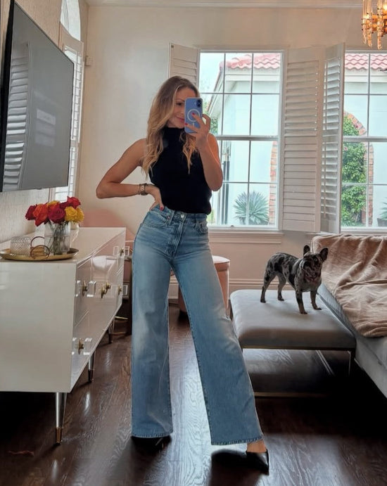 Alexa Wide Leg Jean - Euclid (PRE-SALE)