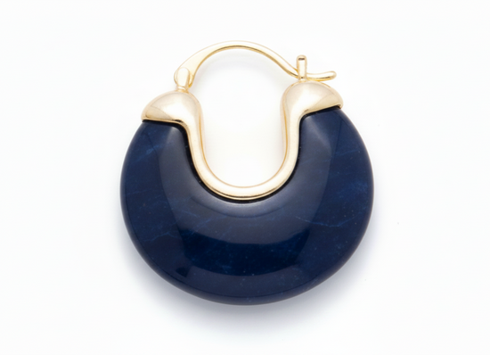 Lennon Earrings - Navy