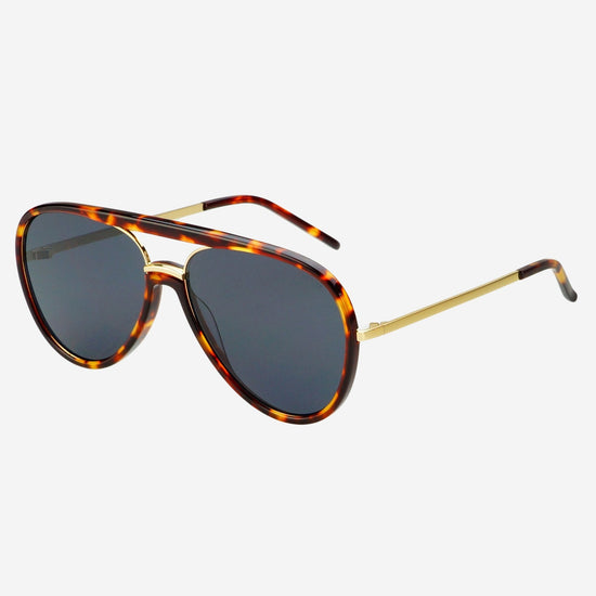 Shay Aviator Sunglasses - Tortoise / Solide Gray (PRE-SALE)