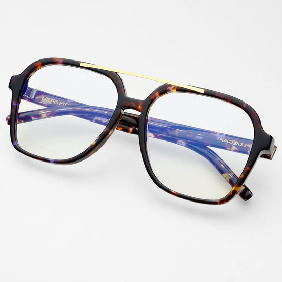 Spencer Blue Light Reading Glasses (+1) - Lavender Tortoise