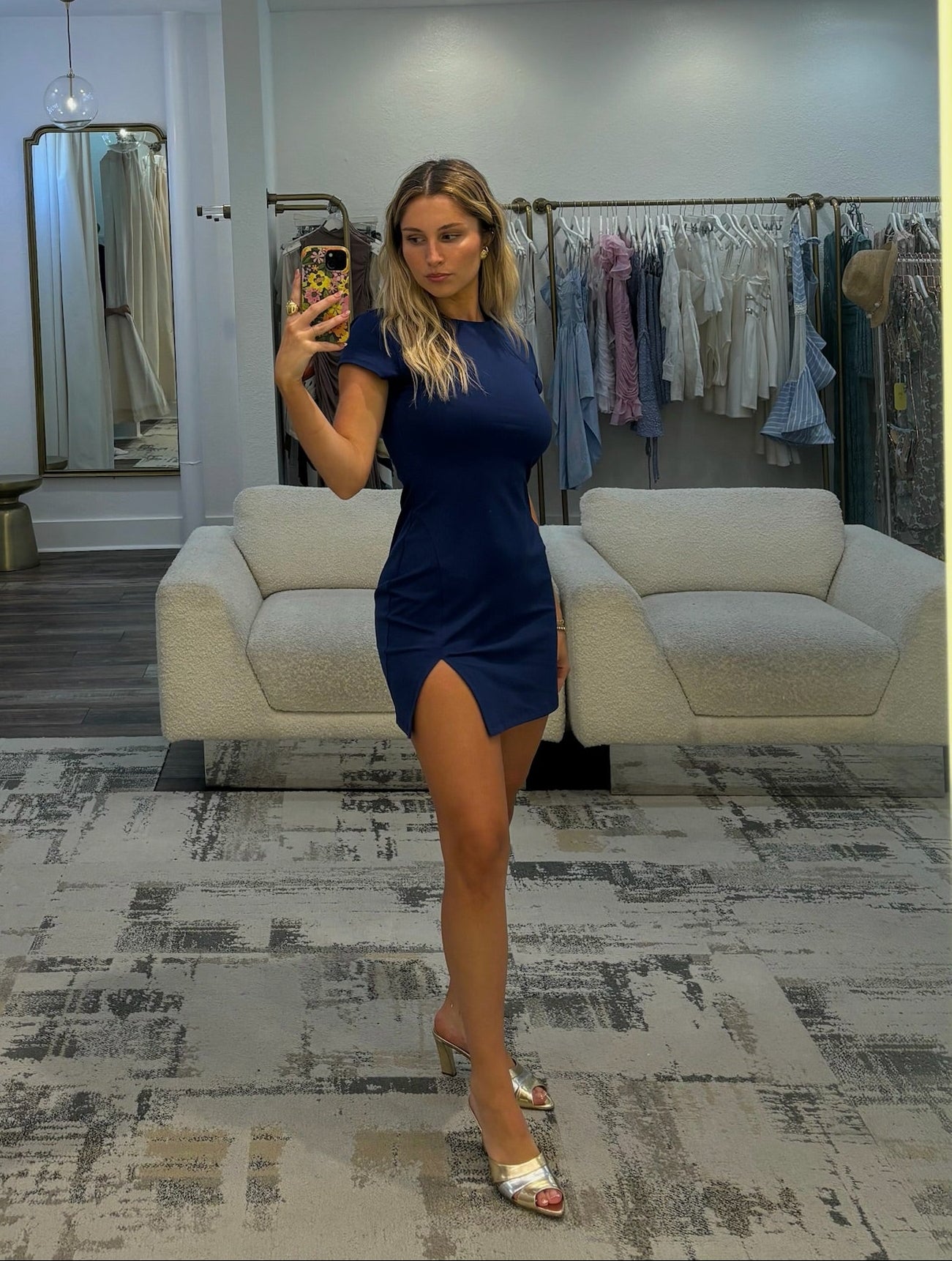 Micro Slit T Shirt Dress 17