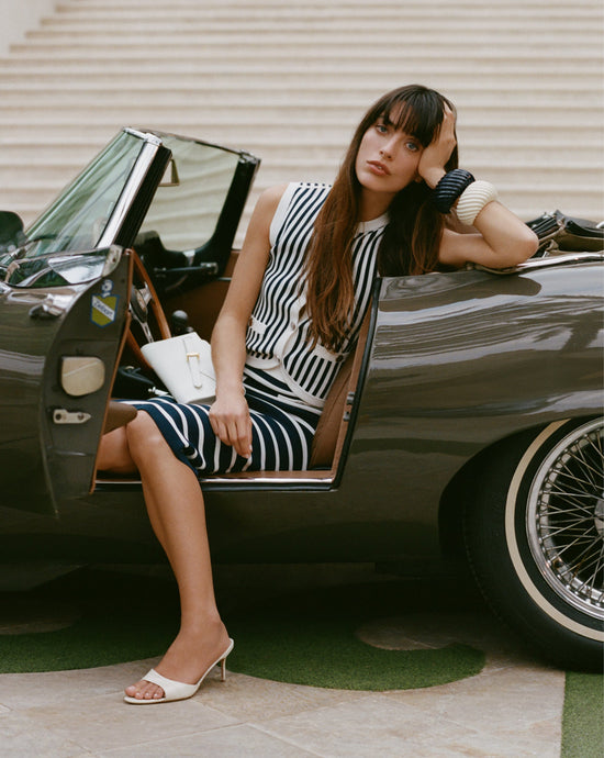 Tia Croc-Embossed Sandal