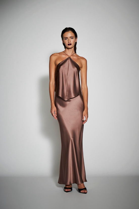 BIAS MAXI SKIRT - TRUFFLE (PRE-SALE)