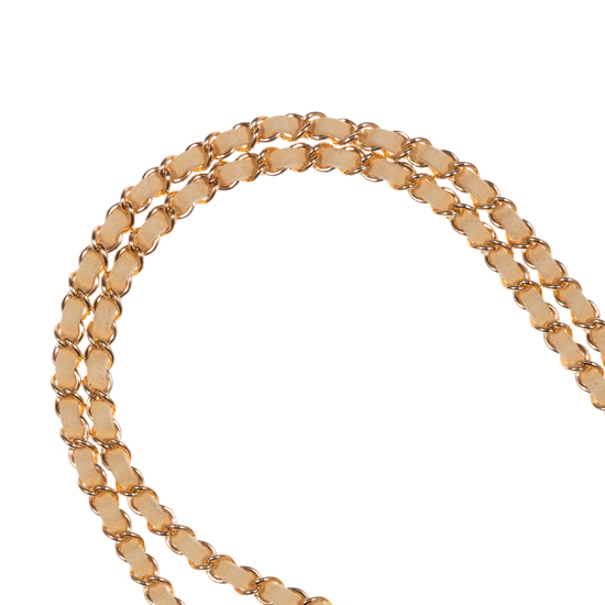 Vanilla Beige + Gold Crossbody Phone Chain