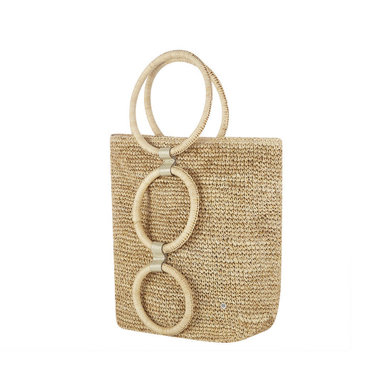 Venlo Crochet Raffia Tote Bag