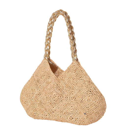 Foggia Crochet Raffia Tote