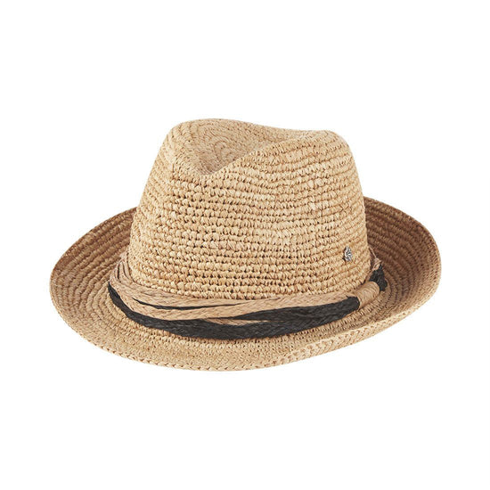 The Macie Crochet Raffia Fedora