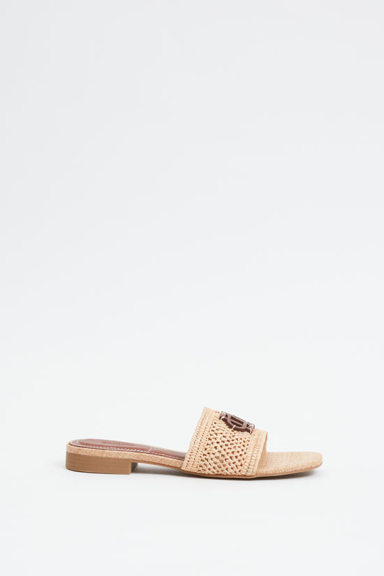 Delphi Raffia Flat Sandal
