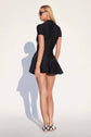 VIENNA LOW-ZIP CORSET DRESS - BLACK (PRE-SALE)