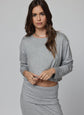 Rib Boyfriend Long Sleeve - Heather Grey