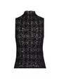 Alora Sleeveless Lace Turtleneck Top