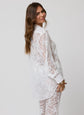 The Lace Button Down Shirt - White (PRE-SALE)