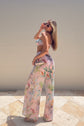 Geraldine Cover-Up Pant - Pink Multi Colorful Palm