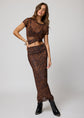 MESH SLINKY FOLD DOWN MAXI SKIRT