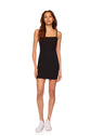 Rib String Dress 18" - Black