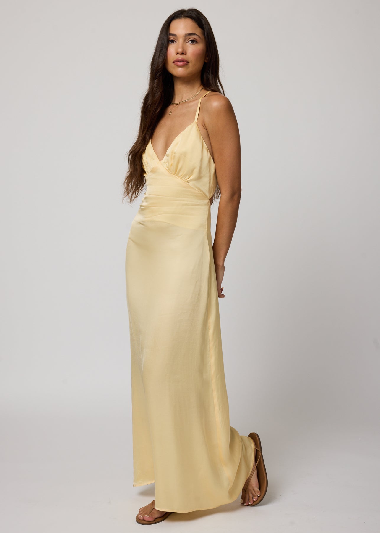 Silky Lucia Maxi Dress Xs / Baby Yellow Silky Lucia Maxi Dress Xs / Baby Yellow
