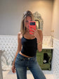Long Line Cami - Black