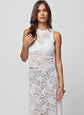 LACE NEW LENGHTS TANK - White