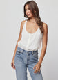 The Linen Button Down Tank - White (PRE-SALE)